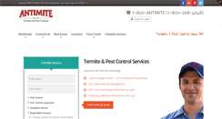 Desktop Screenshot of antimitepestcontrol.com
