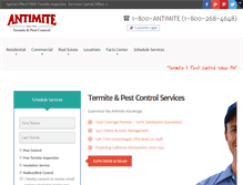 Tablet Screenshot of antimitepestcontrol.com